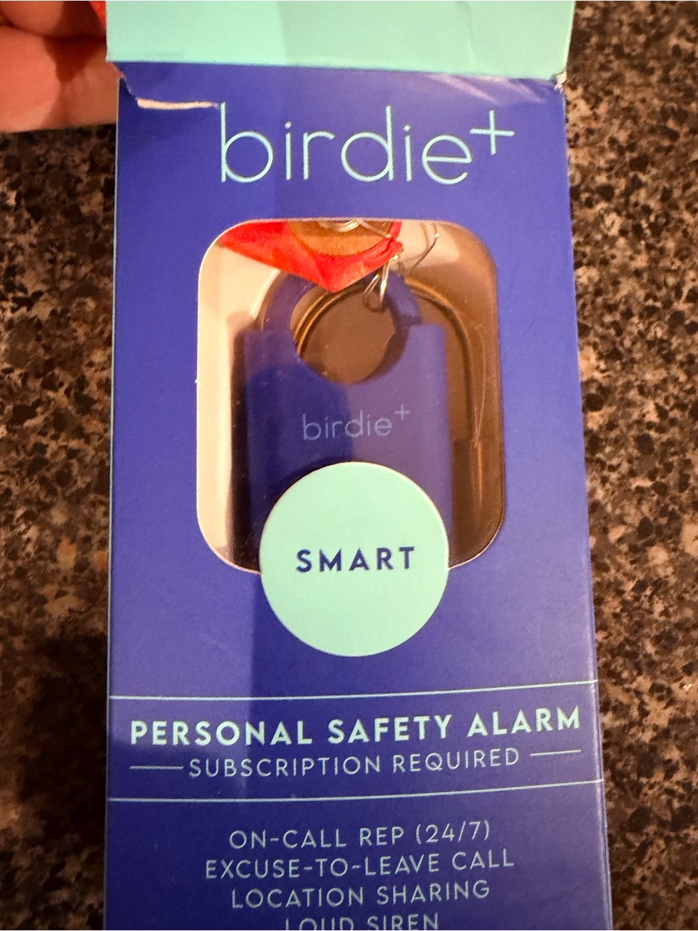 Birdie+ Smart Personal Safety Alarm — Blue